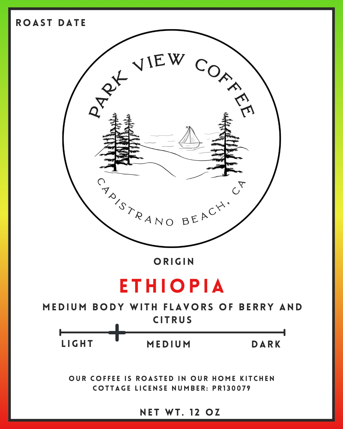 Ethiopian  12 oz  (Ground) $23.00